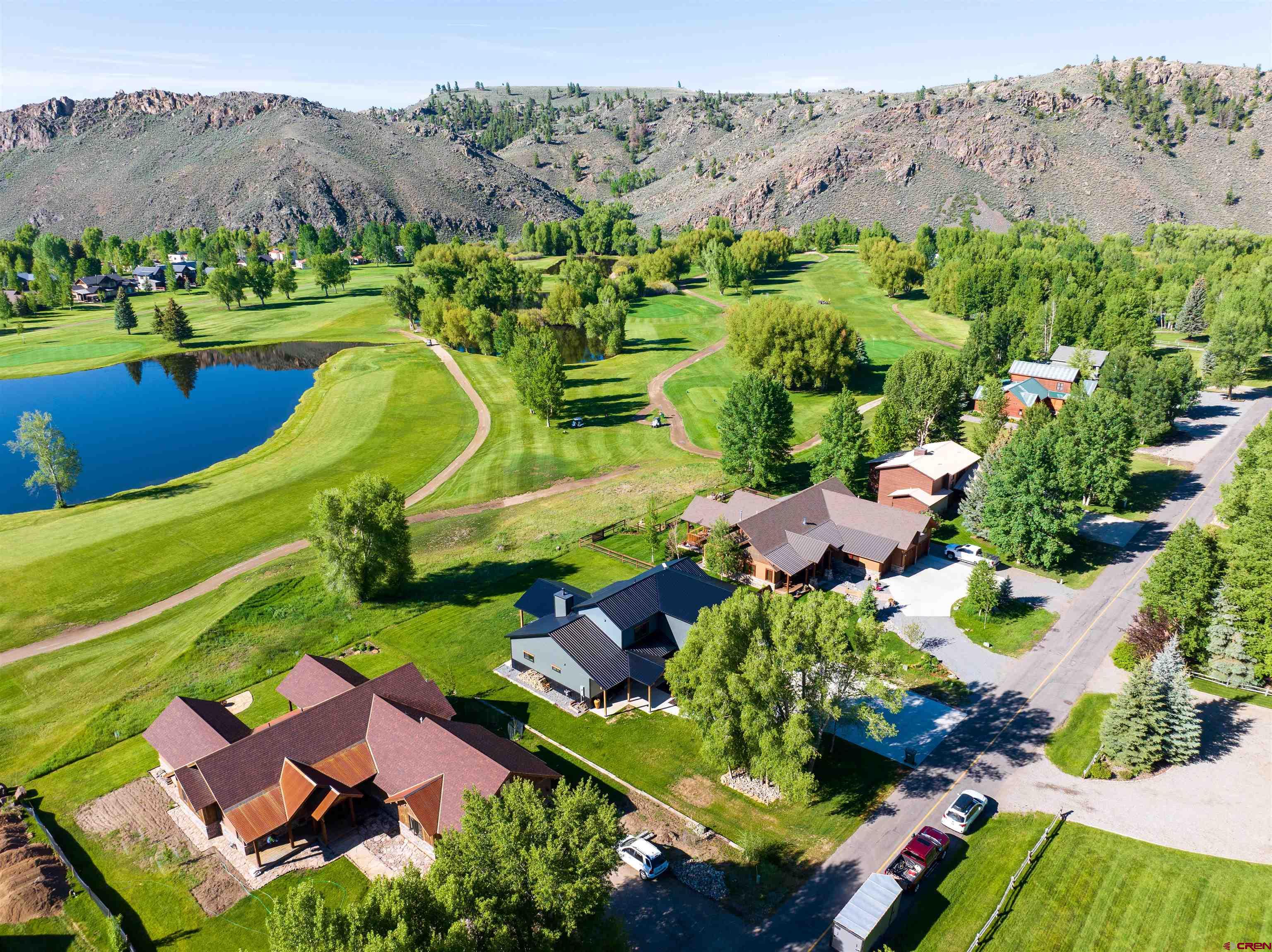 382 Tomichi Trail Gunnison, CO 81230 - Photo 11 of 34 an aerial view of a house with a garden