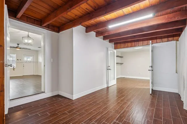 wooden floor in an empty room