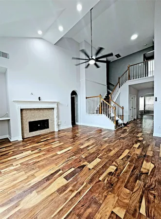 a view of a livingroom with a fireplace