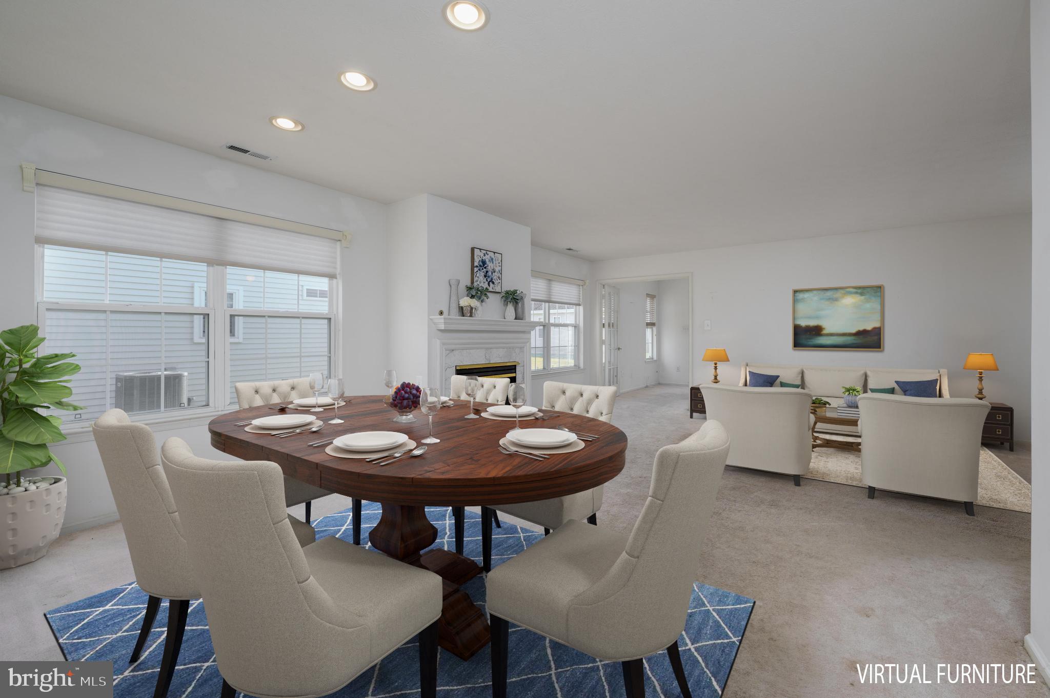 518 Hydrangea Drive Mount Laurel, NJ 08054 - Photo 9 of 33 Dining/Living - Virtual Furniture
