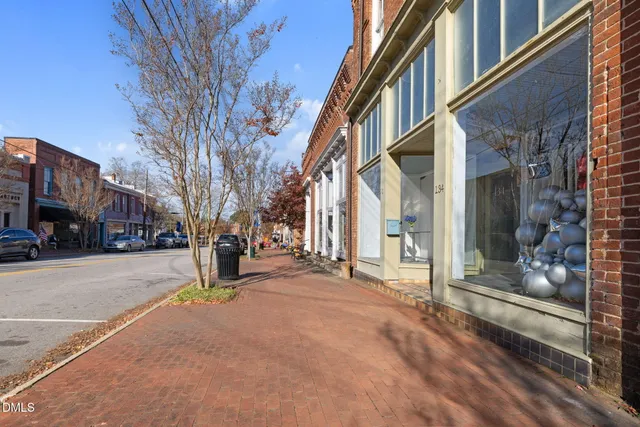 a street view along with residential houses