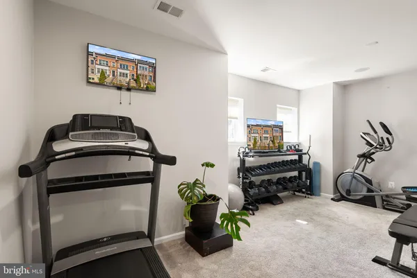 a room with musical instruments