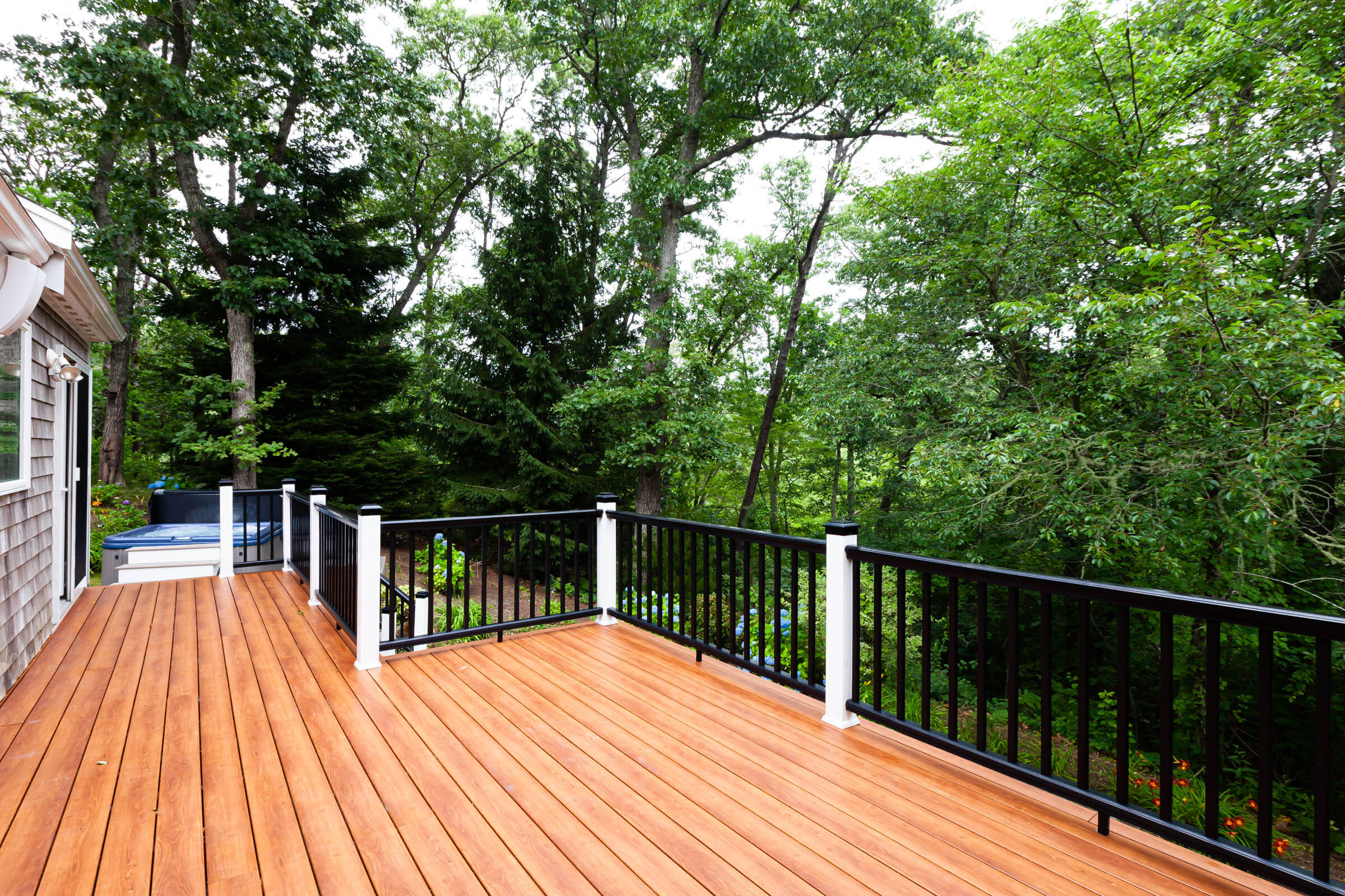 176 Monument Road Orleans, MA 02653 - Photo 54 of 55 a view of balcony with deck and wooden floor