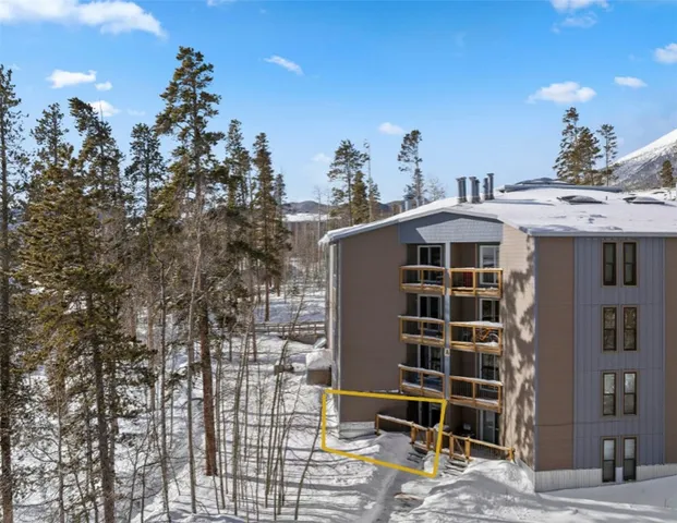 a front view of a building