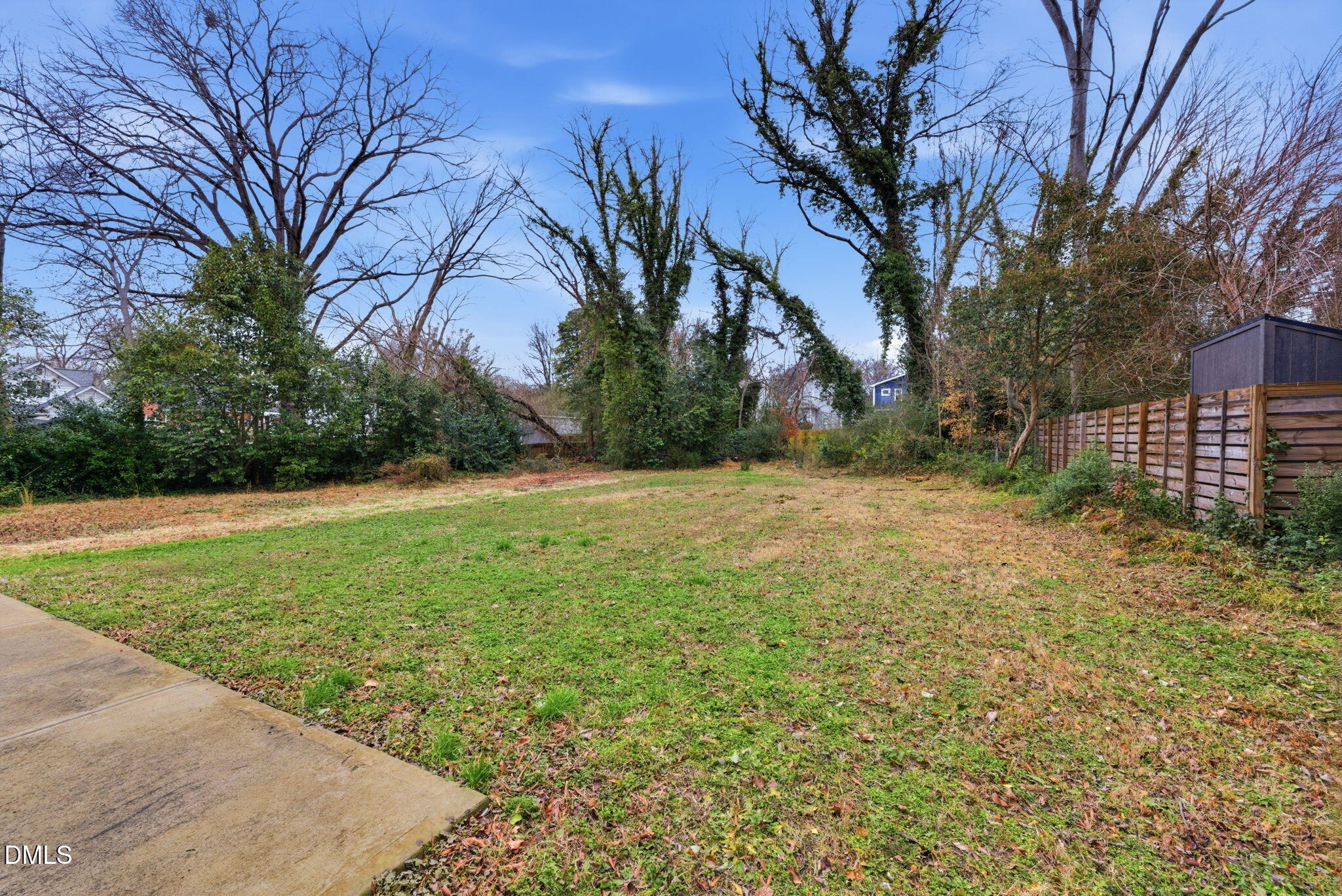309 Bragg Street Raleigh, NC 27601 - Photo 42 of 55 a view of a backyard with large trees
