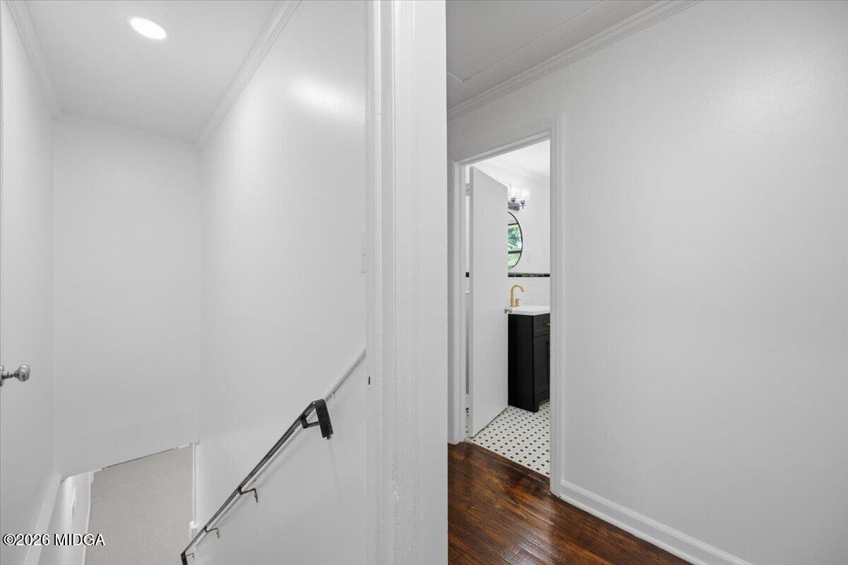 4506 Rivoli Drive Macon, GA 31210 - Photo 14 of 35 a view of hallway with stairs