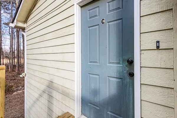 a view of front door