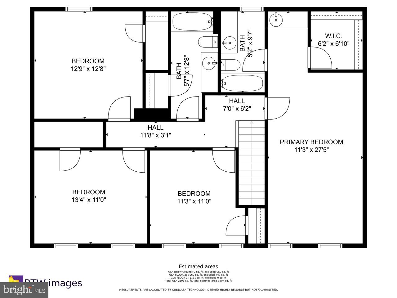 2235 Halter Lane Reston, VA 20191 - Photo 29 of 31 Upper level floor plan