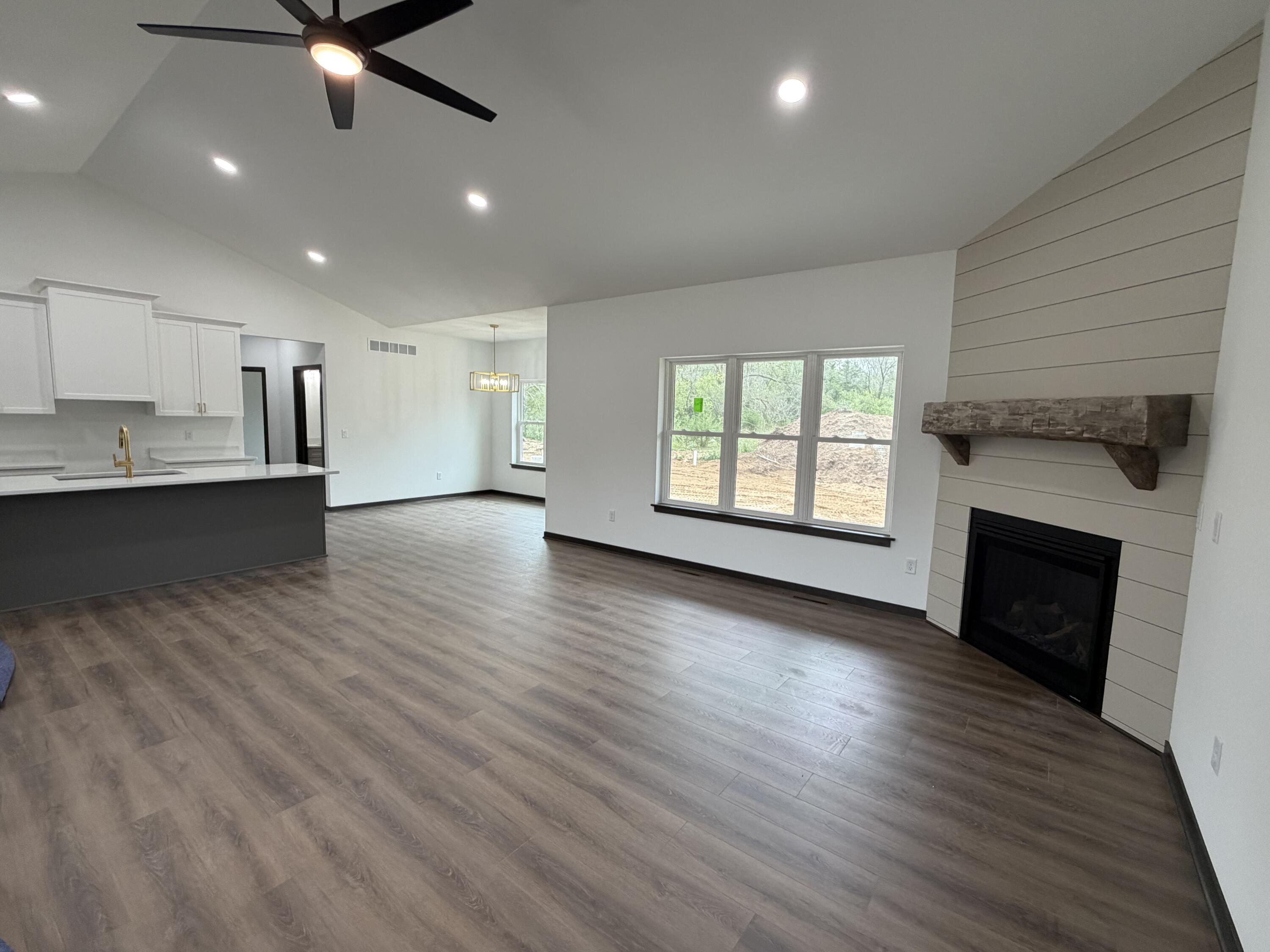 2377 Wallace Lake Road Trenton, WI 53090 - Photo 10 of 34 Open Concept Living Area/Kitchen