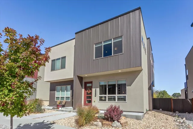 a front view of a house