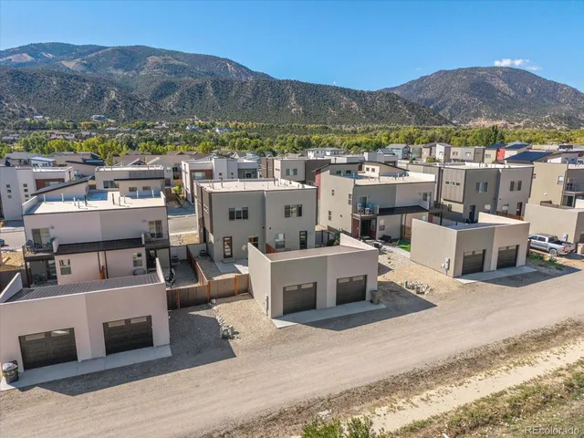 a view of a garden with plants and trees
