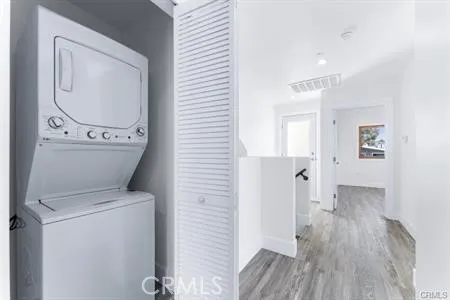 a room with a washer and dryer