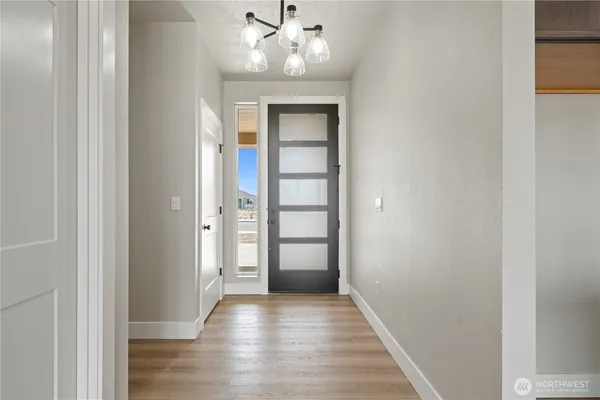 a view of an entryway of a house