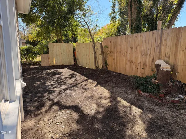 a backyard of a house