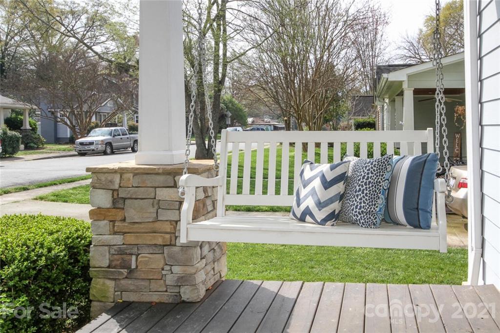 1637 Club Road Charlotte, NC 28205 - Photo 3 of 28 a view of a deck with a yard