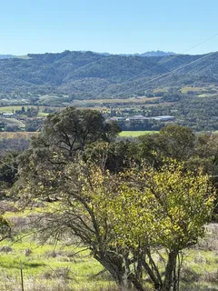 a view of an outdoor space and mountain