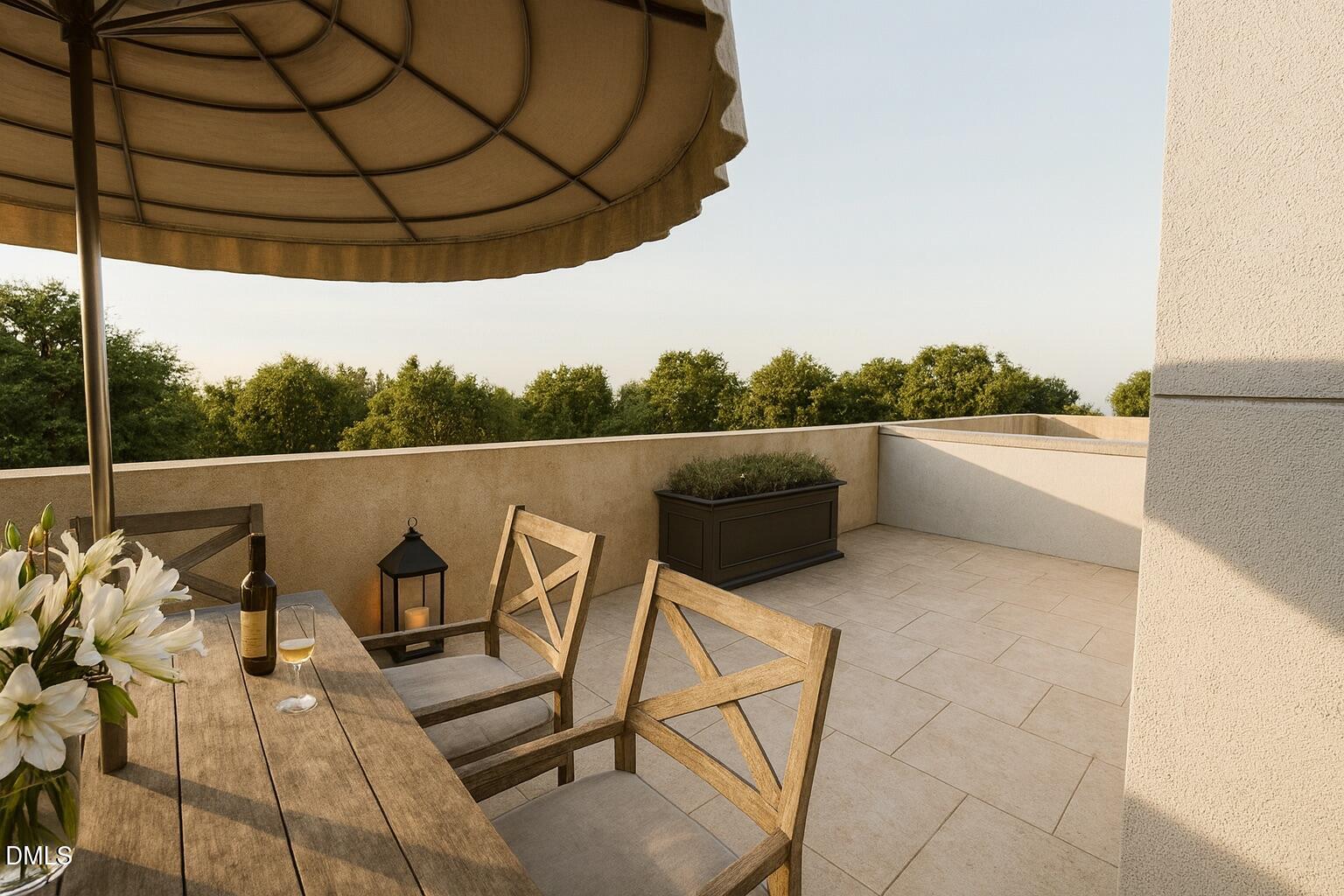 1347 Chester Road Raleigh, NC 27608 - Photo 13 of 16 a view of sitting area in balcony