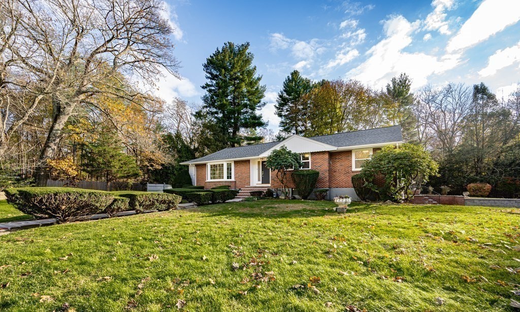107 Boston Post Road Wayland, MA 01778 - Photo 10 of 42 a view of a house with a big yard
