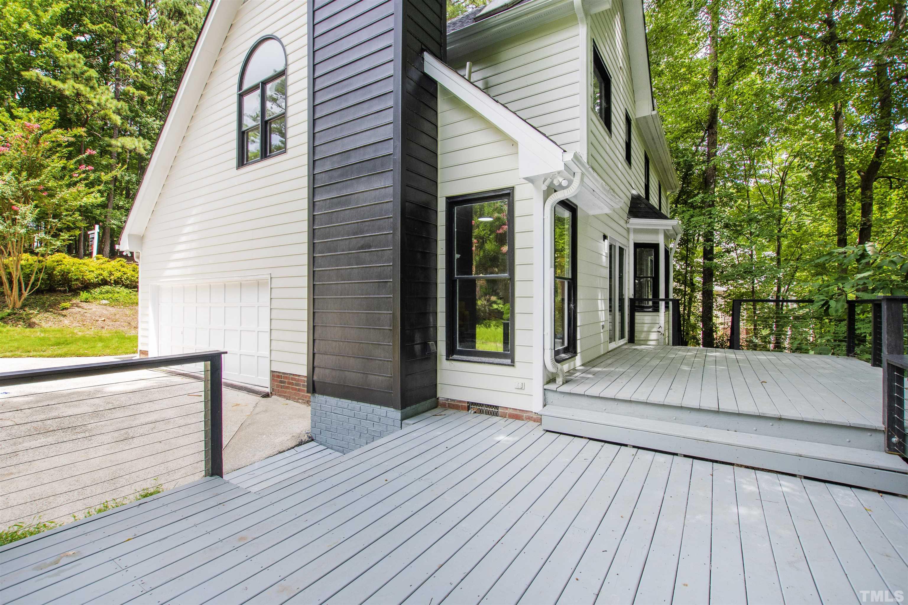 5920 Dunbarton Way Raleigh, NC 27613 - Photo 40 of 49 a view of outdoor space and deck kitchen