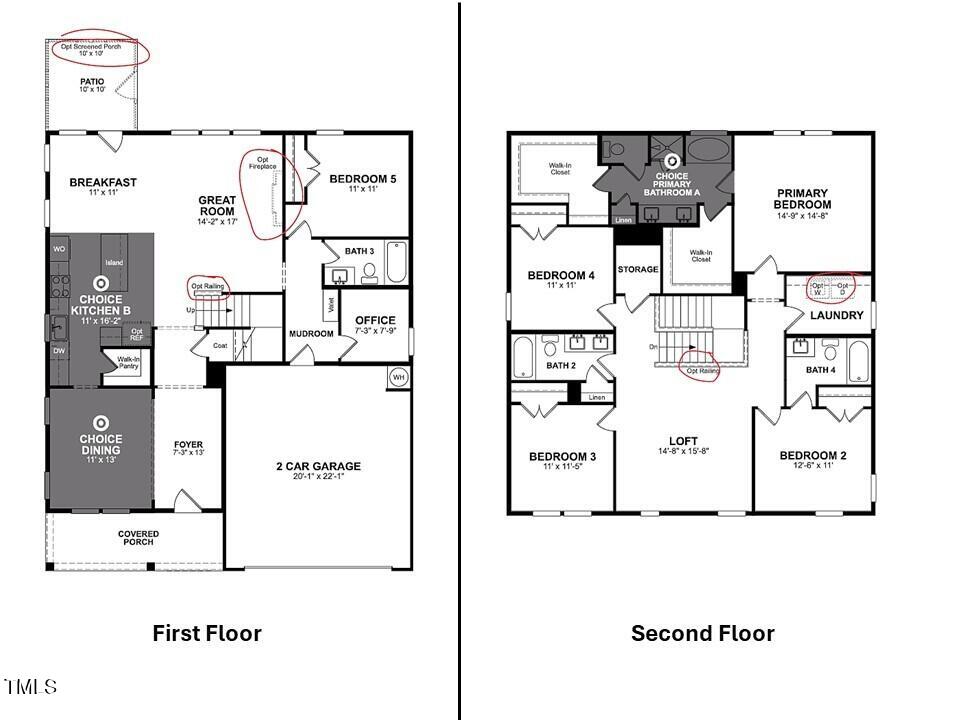 1209 Dimaggio Drive, Unit 13 Raleigh, NC 27616 - Photo 7 of 7 Floor Plan 13