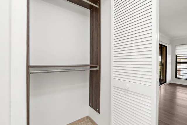 a view of closet area