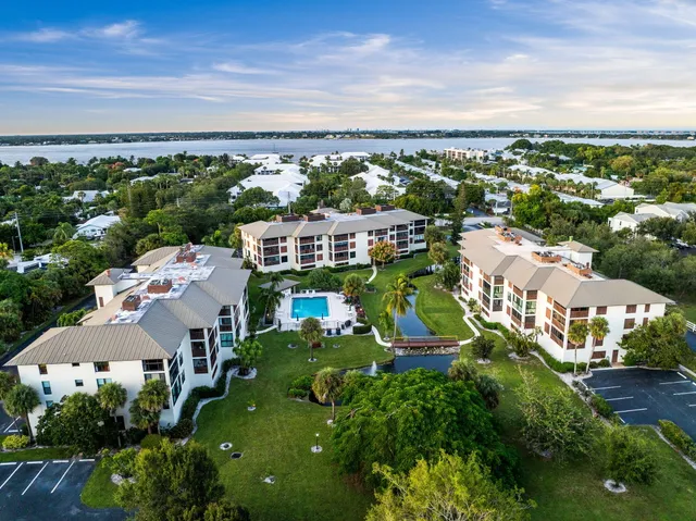 an aerial view of multiple house