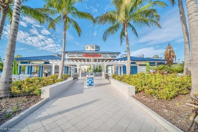 a view of a lake with a houses