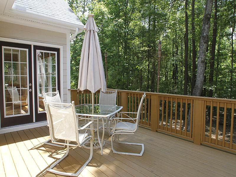 5813 Ventry Court Raleigh, NC 27613 - Photo 10 of 12 Great spot for relaxing! 2 tiered deck, hot tub overlooks your private yard! Patio/Deck