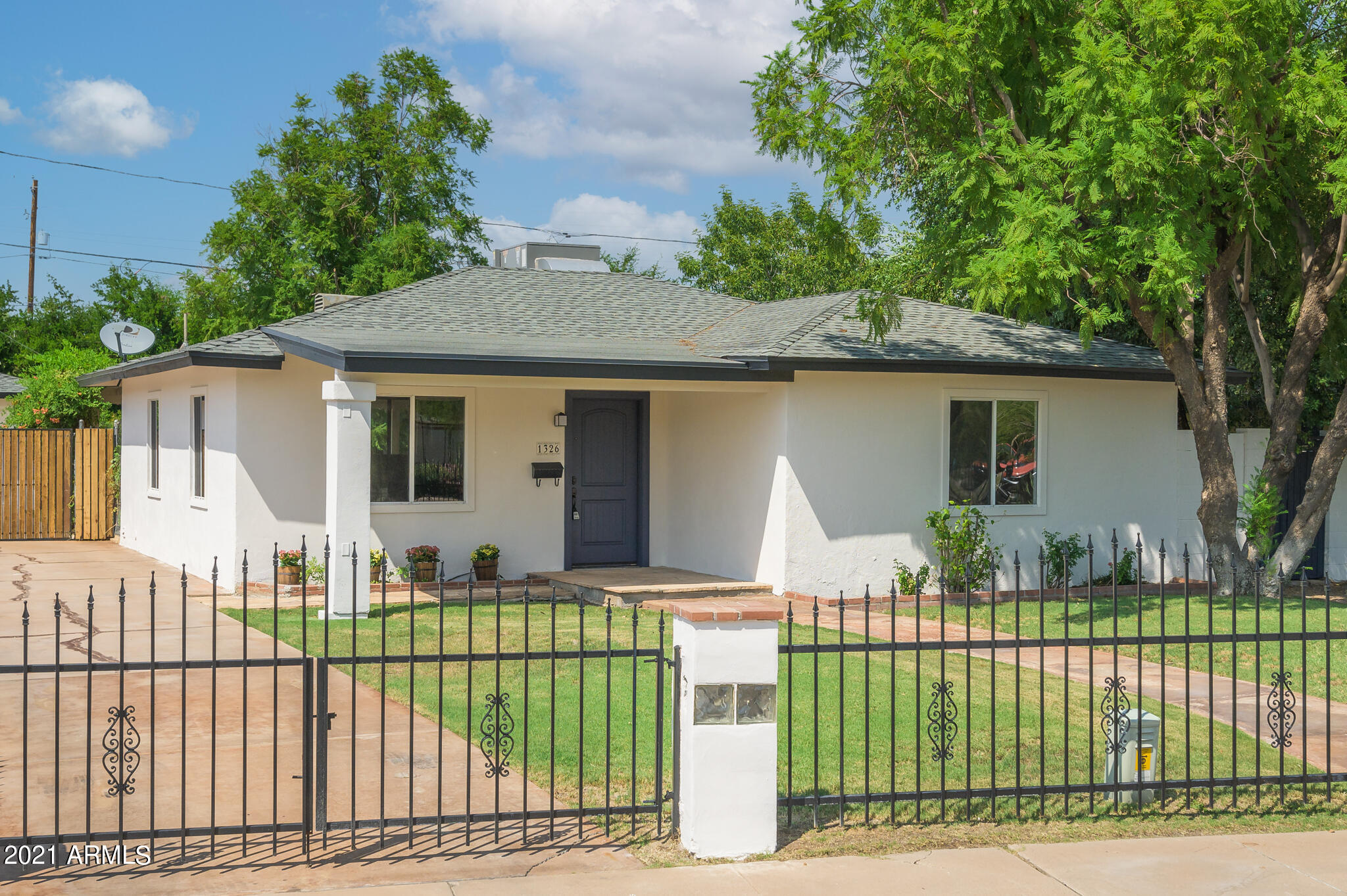 1326 West Roma Avenue Phoenix, AZ 85013 - Photo 26 of 27 Privately wrought iron gates