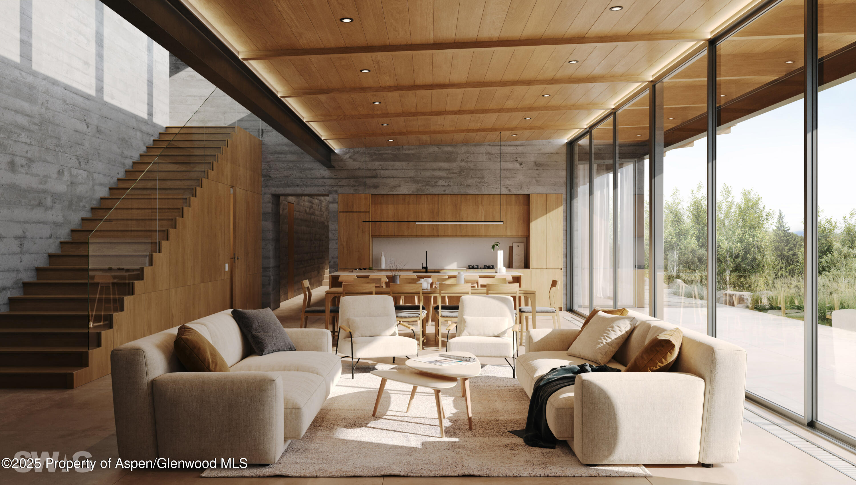 6458 Snowmass Creek Road Snowmass, CO 81654 - Photo 100 of 114 a living room with furniture and a large window