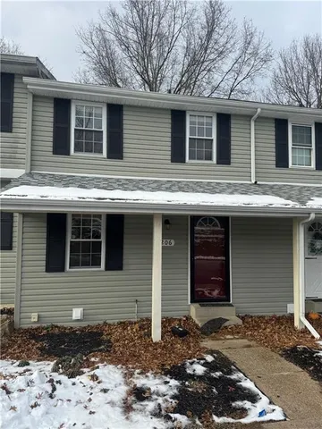 a front view of a house