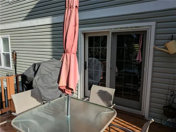 a view of deck with patio