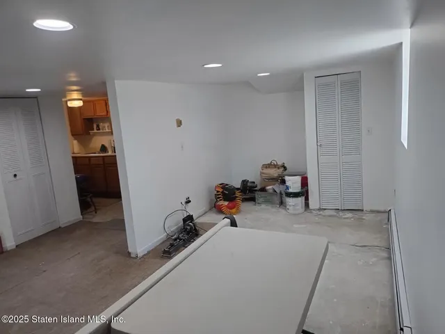 a view of hallway with a window