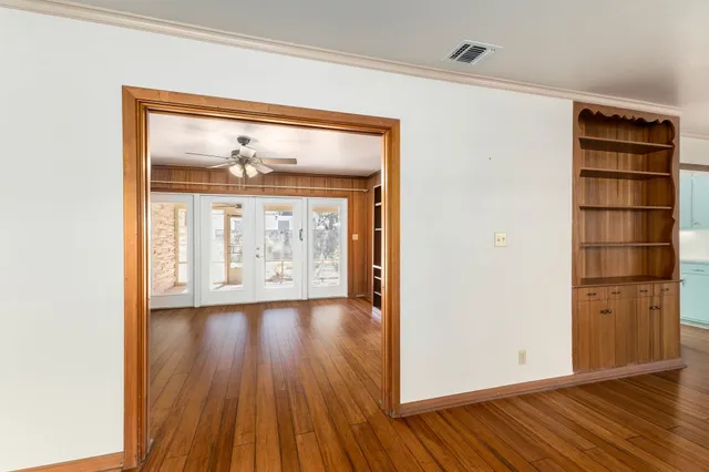wooden floor in an empty room