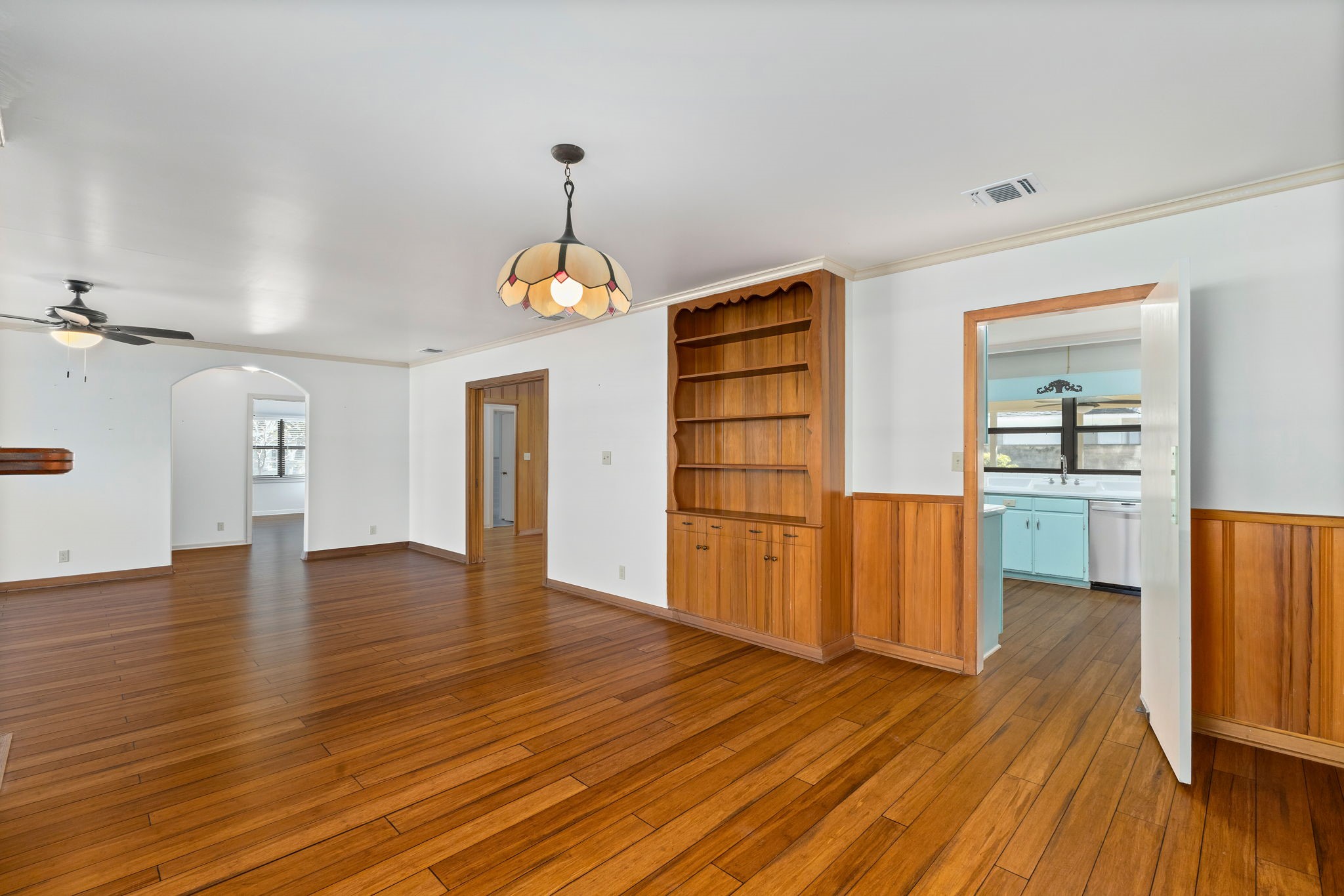 301 Bonham Street Columbus, TX 78934 - Photo 9 of 44 a view of empty room with wooden floor