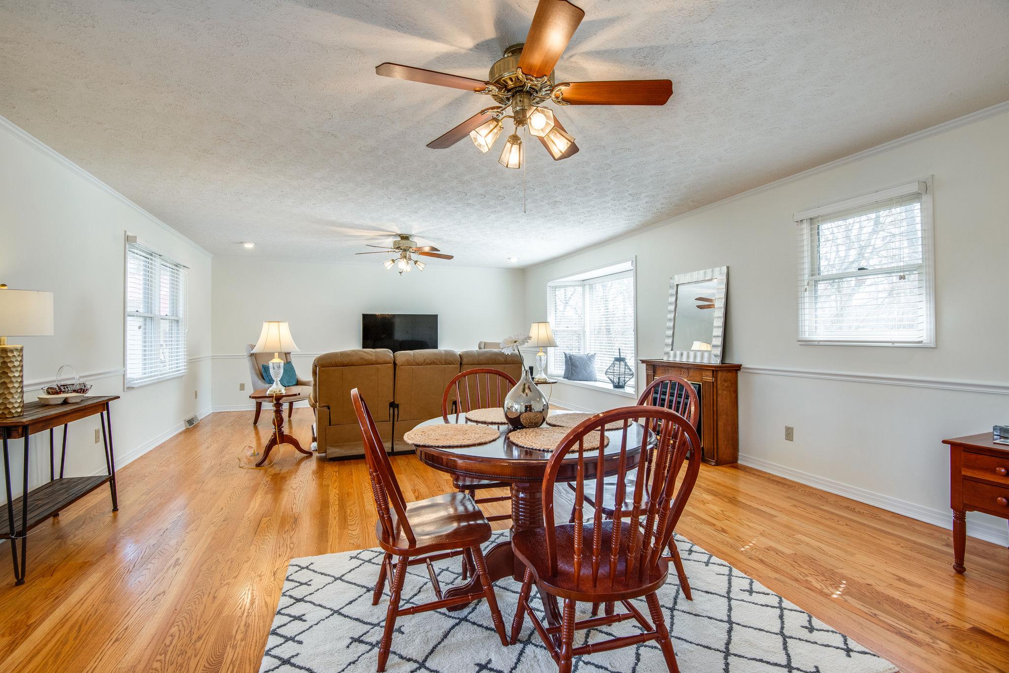 128 Robert Porter Road Dickson, TN 37055 - Photo 7 of 27 Large Great Room w/ Beautiful Hardwood Flooring