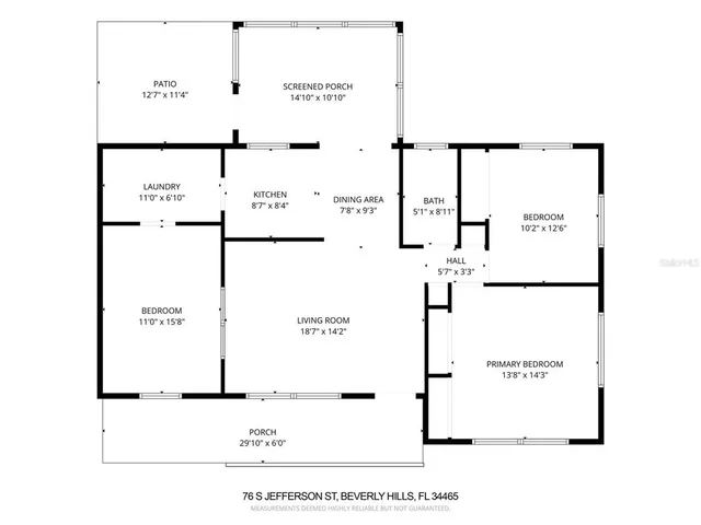 $155,900 | 76 South Jefferson Street, Beverly Hills, FL 34465