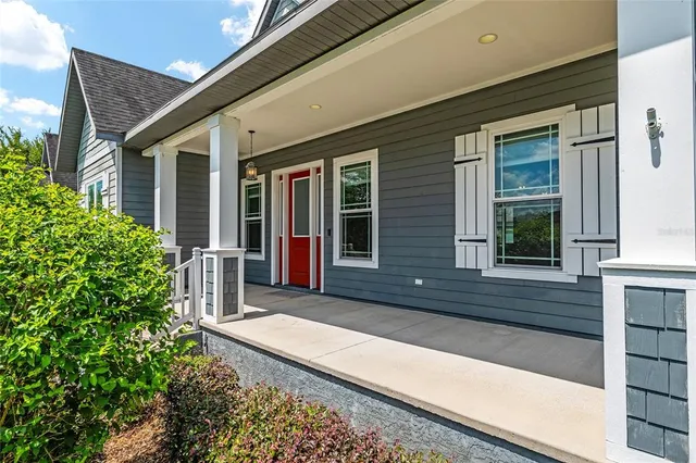 a view of a house with a porch