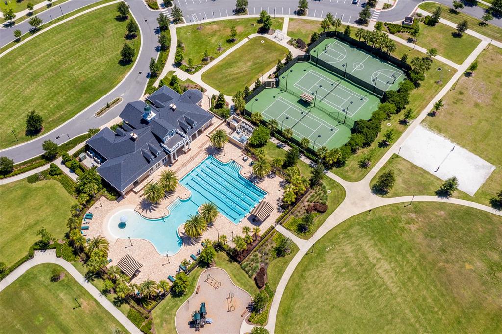 2556 Southwest 118th Terrace Gainesville, FL 32608 - Photo 59 of 72 an aerial view of a house with a swimming pool