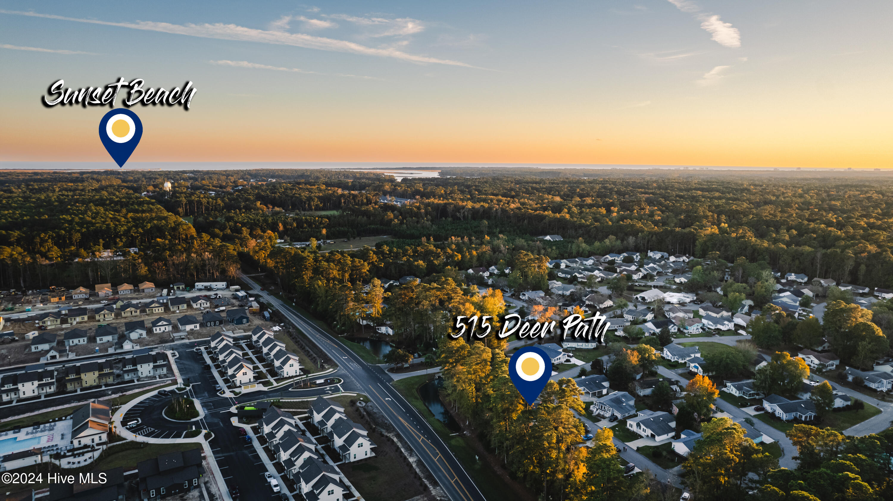 515 Deer Path Calabash, NC 28467 - Photo 36 of 44 515 Deer Path, Location to Sunset Beach
