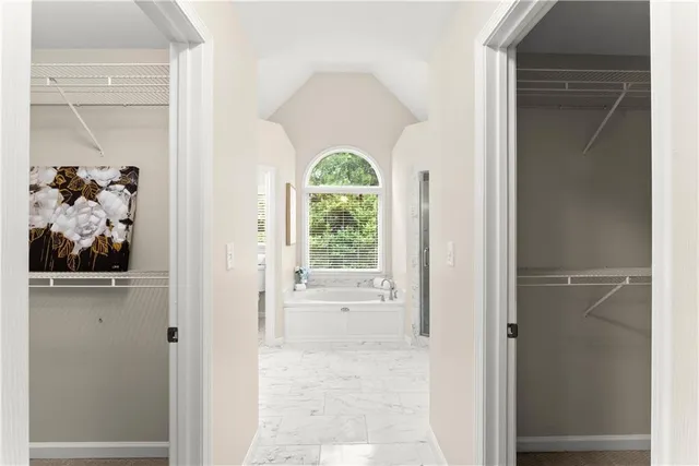 a view of an empty room