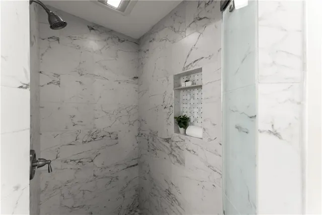 an aerial view of a city