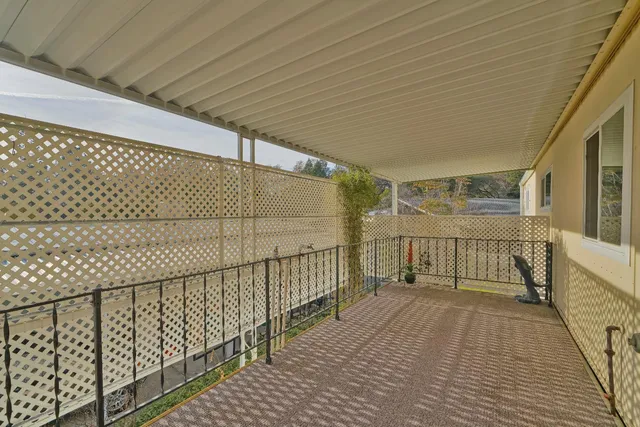 a view of a house with a patio