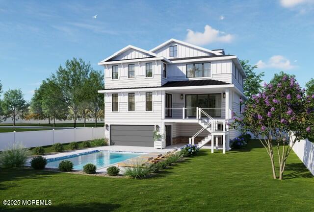 110 Parkway Point Pleasant Beach, NJ 08742 - Photo 3 of 12 a front view of a house with a yard table and chairs