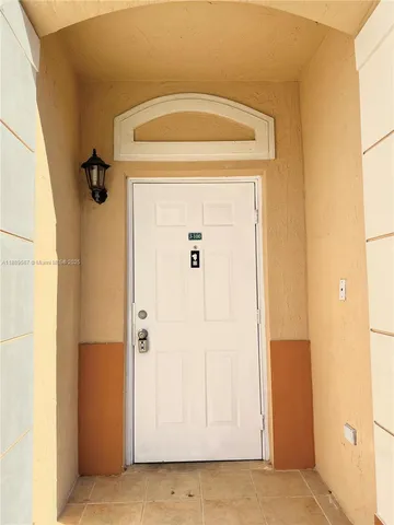 a view of a front door of the house