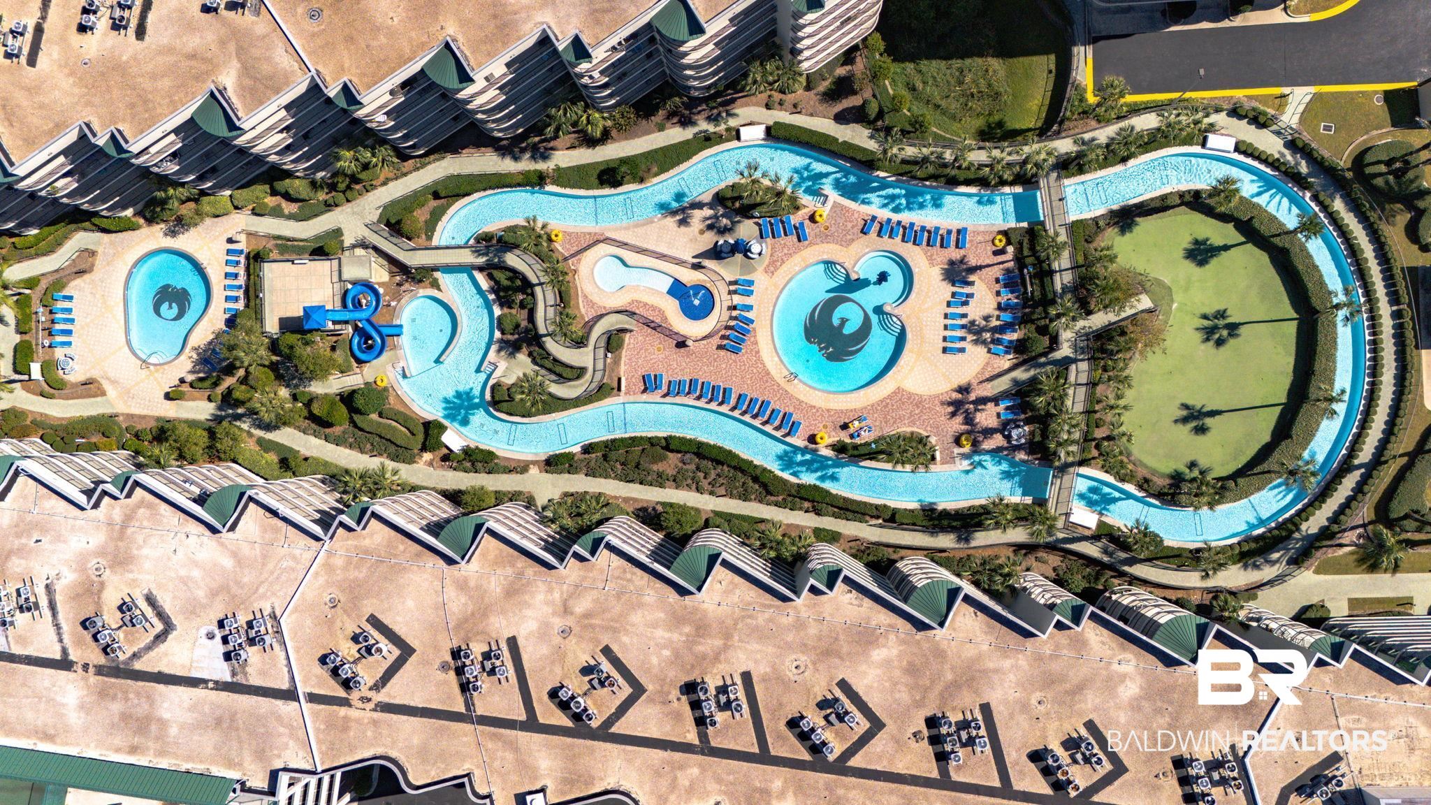 27580 Canal Road, Unit 1526 Orange Beach, AL 36561 - Photo 48 of 49 Aerial overview of property's location with a pool area