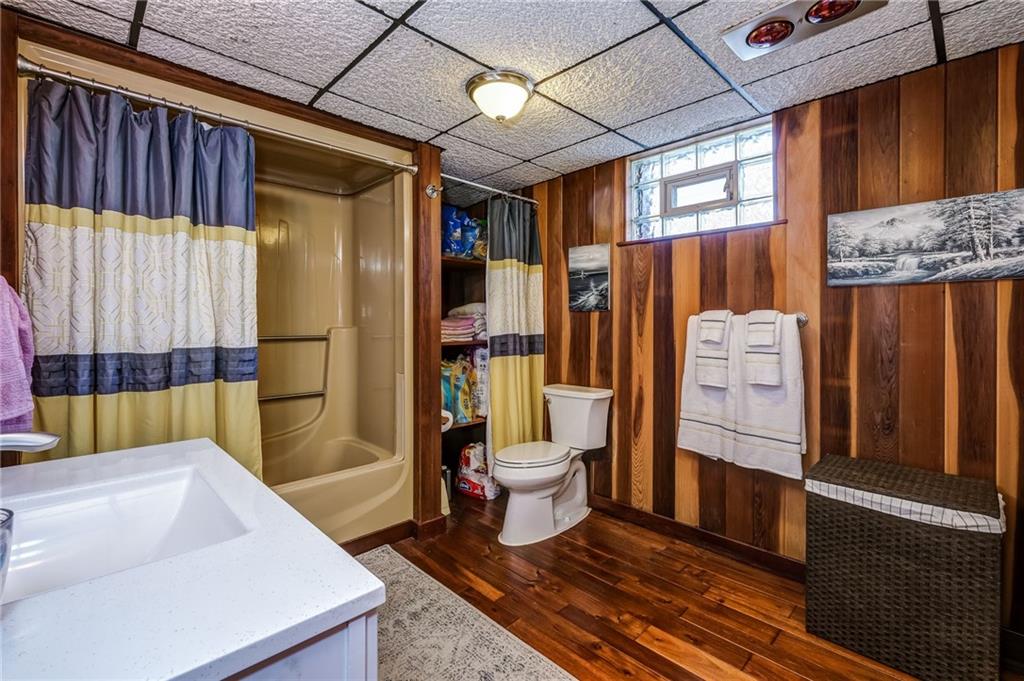885 Black Road Volant, PA 16156 - Photo 18 of 24 a bathroom with a sink toilet and shower