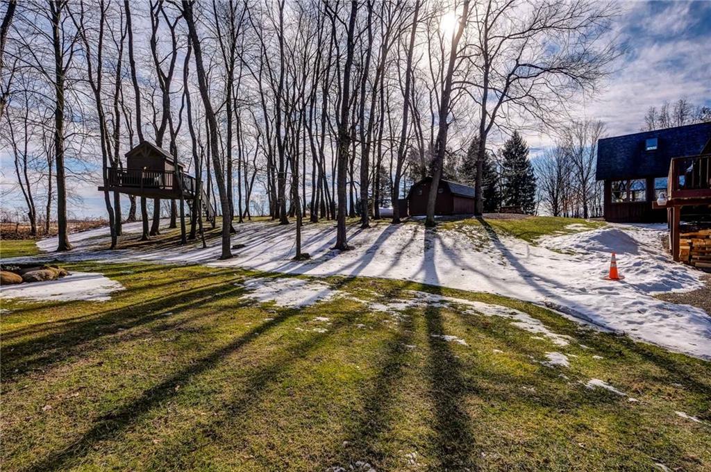 885 Black Road Volant, PA 16156 - Photo 21 of 24 a view of swimming pool with large trees and wooden fence