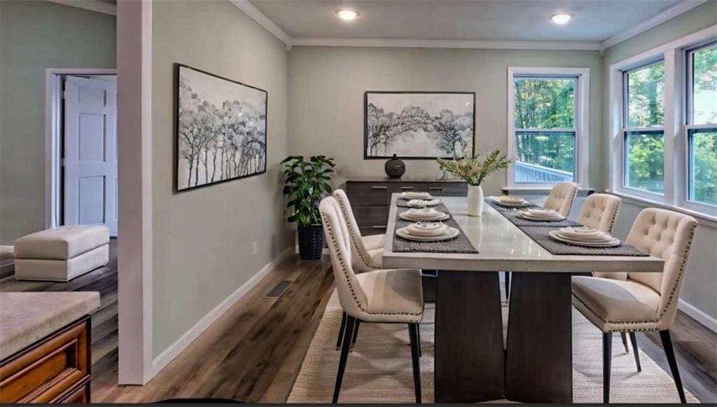 28 Coon Tail Road Blairsville, GA 30512 - Photo 100 of 100 a view of a dining room with furniture window and outside view