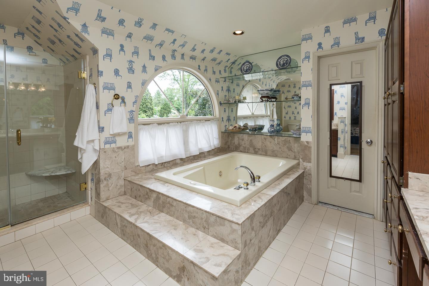 1279 Argyle Road Berwyn, PA 19312 - Photo 38 of 73 Primary bath with jacuzzi and two sinks